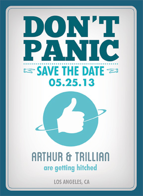 Illustration for article titled Geeky Save-the-Date cards for couples joining their lives in fandom